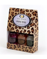 Mini trio boîte cadeau léopard (Citron/Noix de coco//Pomme grenade)