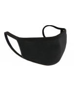 Face Mask Black Washable Fabric with Filter Pocket