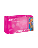 Pink Gloves Blush Nitrile Pf Textured 200 Box Large