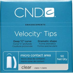  CND Velocity Clear Nails #1 (Boîte de 50)