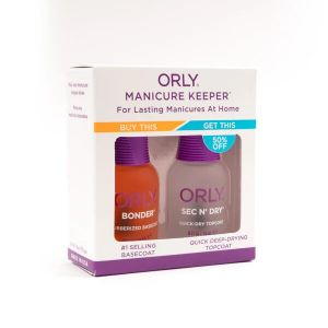 ORLY MANICURE KEEPER DUO KIT .6oz Bonder & Sec'n Dry