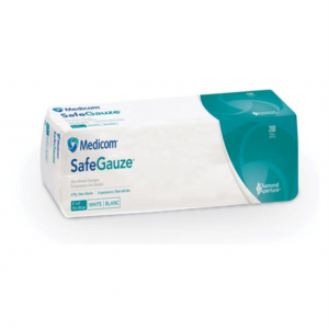 SafeGauze Compresses de gaze 4 pox 4po – 4 épaisseurs
