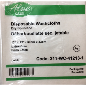 Disposable Washcloths  12" X 13"