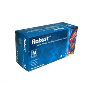 Gloves Robust Nitrile 93898 Blue Micro Texture  L/G