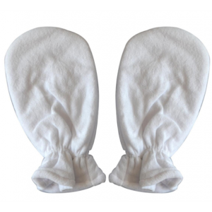 Paraffin Booties White Lined Pair