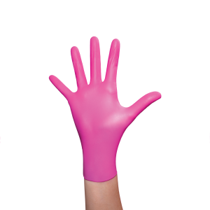 4-Gloves Pink Nitrile 2.5 mil ***200***/box (S)