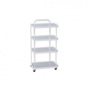 Trolley/Chariot Glass Shelves with one lamp fitting (19.5"L x 13.6"D x 36"H)