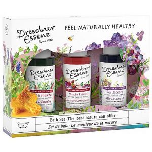 Dresdner Essenz Naturally Healthy Herbal Bath Set of 3 Bath Oils