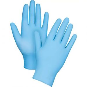 Gloves Blue Nitrile 3.2 mil PF - 100 box (L)