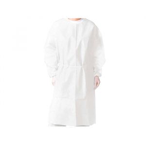 Disposable PEVA Gown White full cover 28'x53.5